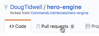 The pull requests link