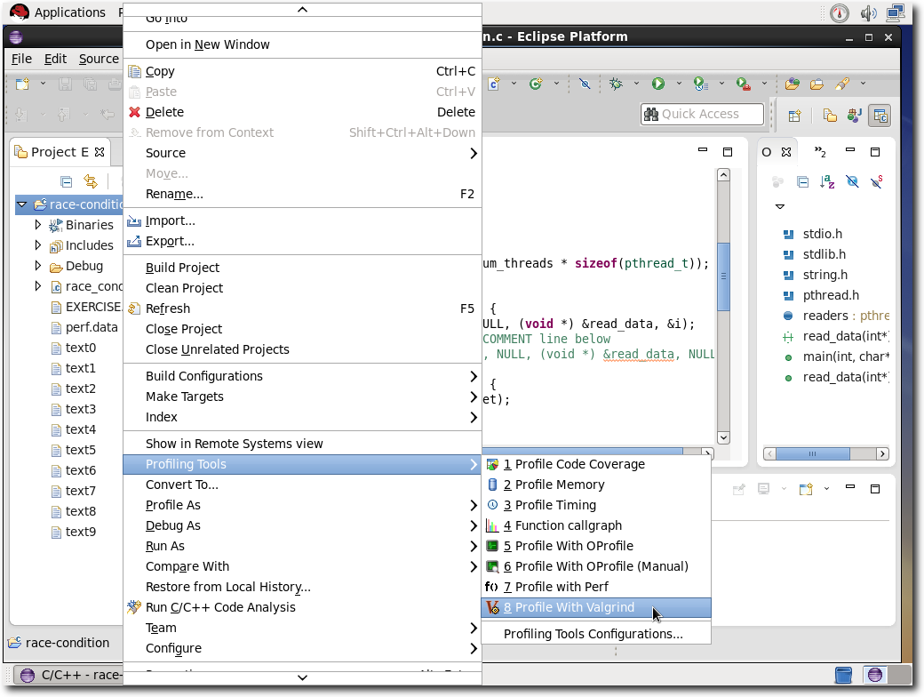 DTS_Kepler_Profiling_Tools_Menu