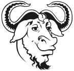 The GNU logo.