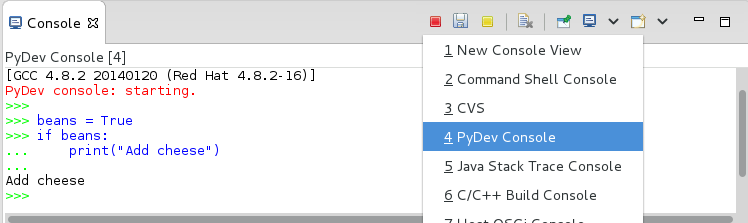 PyDev Console