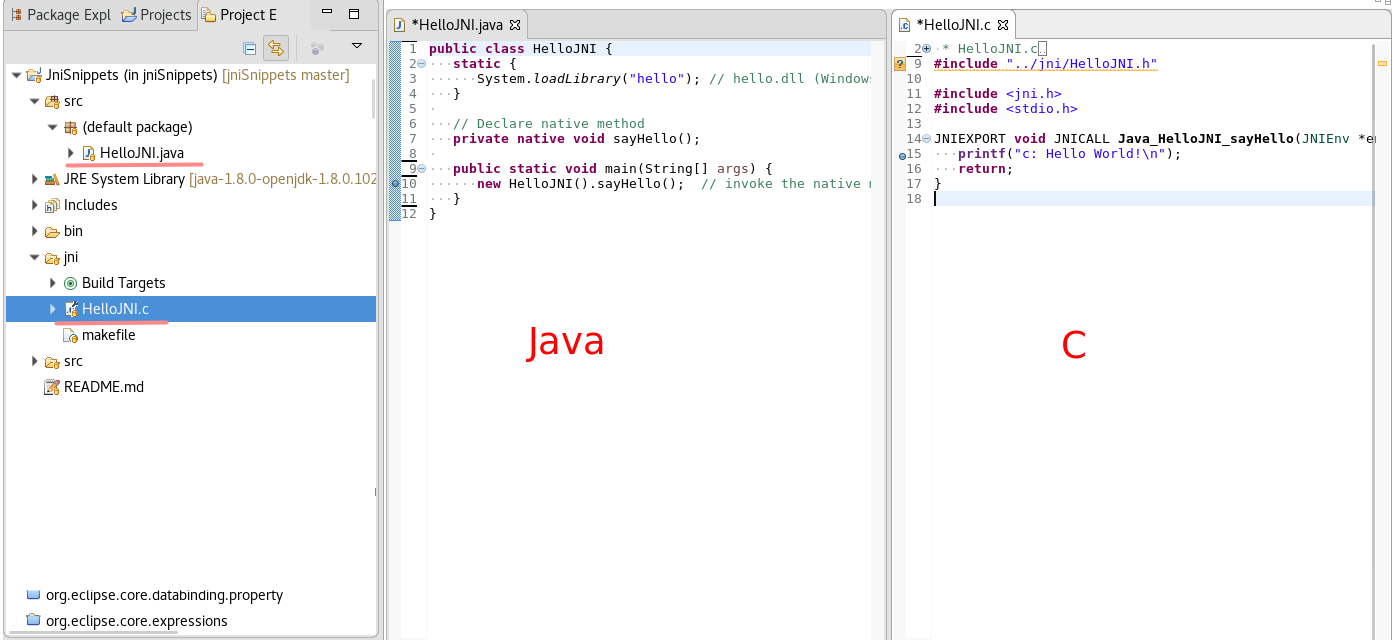 Eclipse For Jni Development And Debugging On Linux Java And C Red Hat Developer