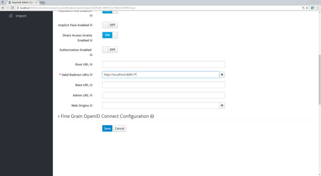 spring initializr keycloak