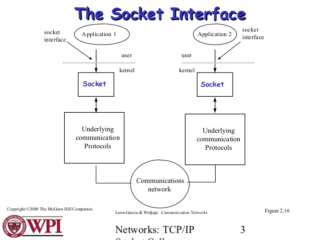 The socket interface