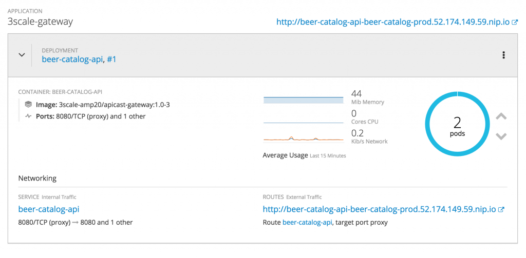 3scale gateway deployment on openshift