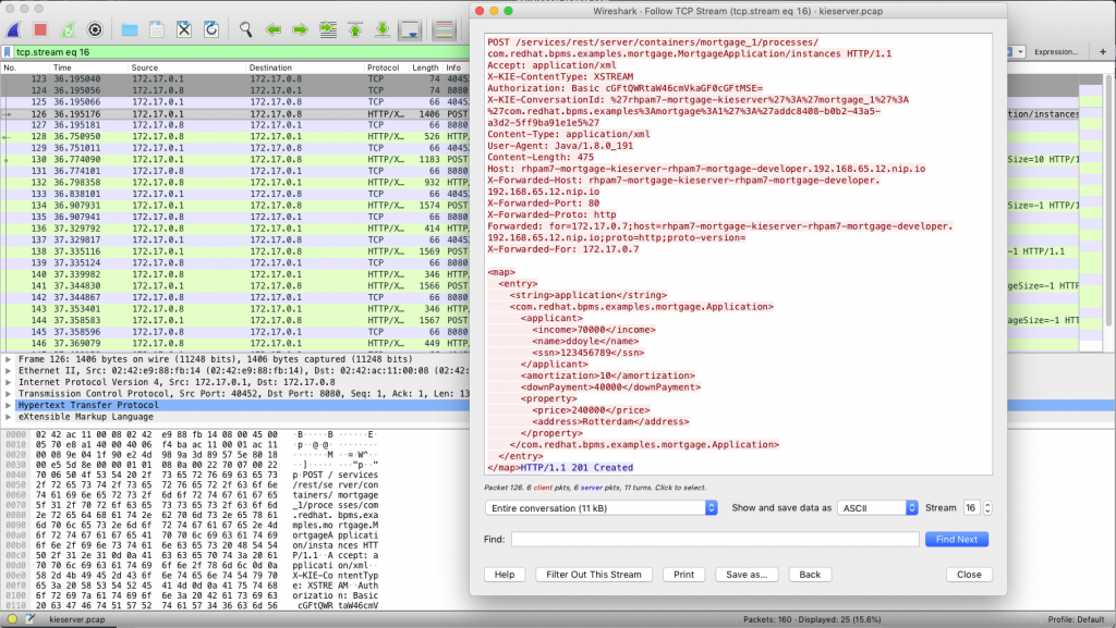 Analyzing the network traffic