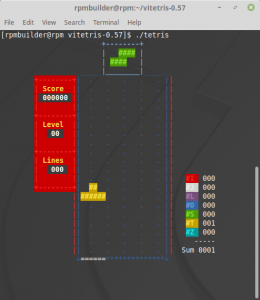 Running Tetris after building from source code