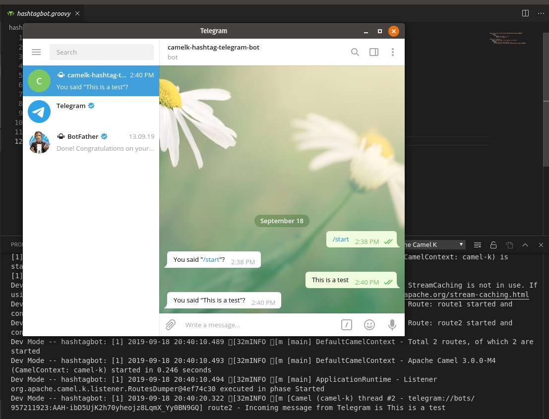 Sending A Telegram With Apache Camel K And Visual Studio Code