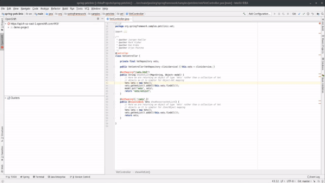 JetBrains IntelliJ Red Hat OpenShift extension provides debug support for OpenShift components