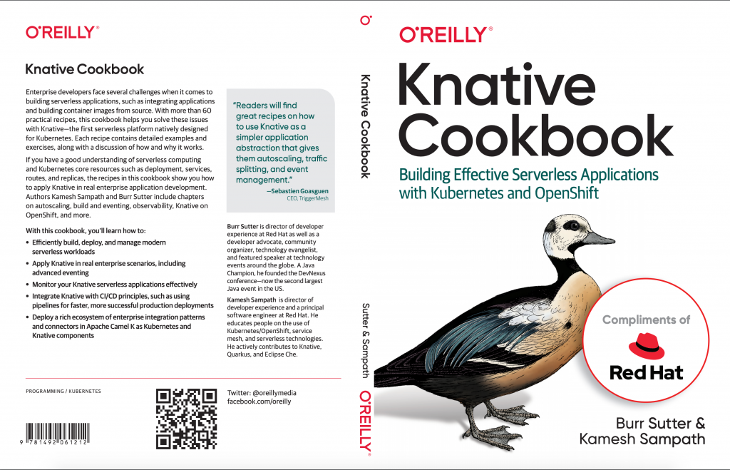 Knative Cookbook front and back cover