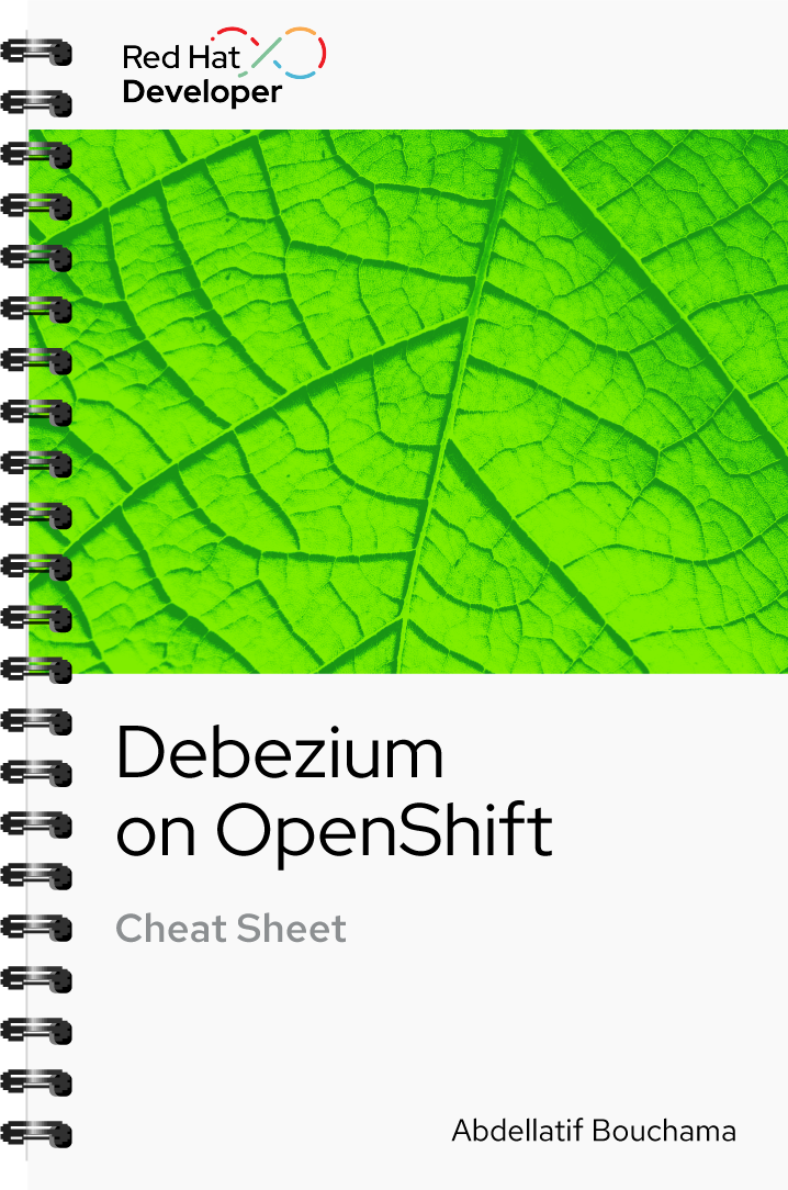 COver graphics_Debezium on OpenShift.