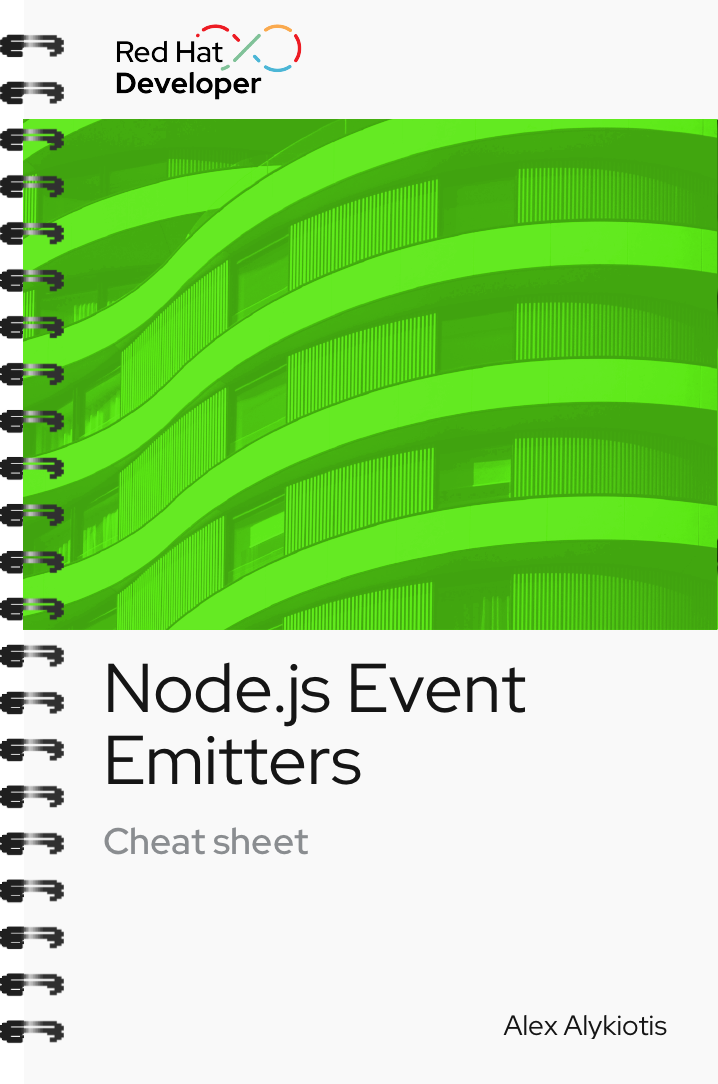 COver graphics_Node.js Event Emitter Cheat Sheet