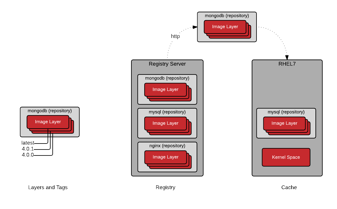 Download repository. Doker схема. MONGODB repository docker. Tag and layer. Image layering.