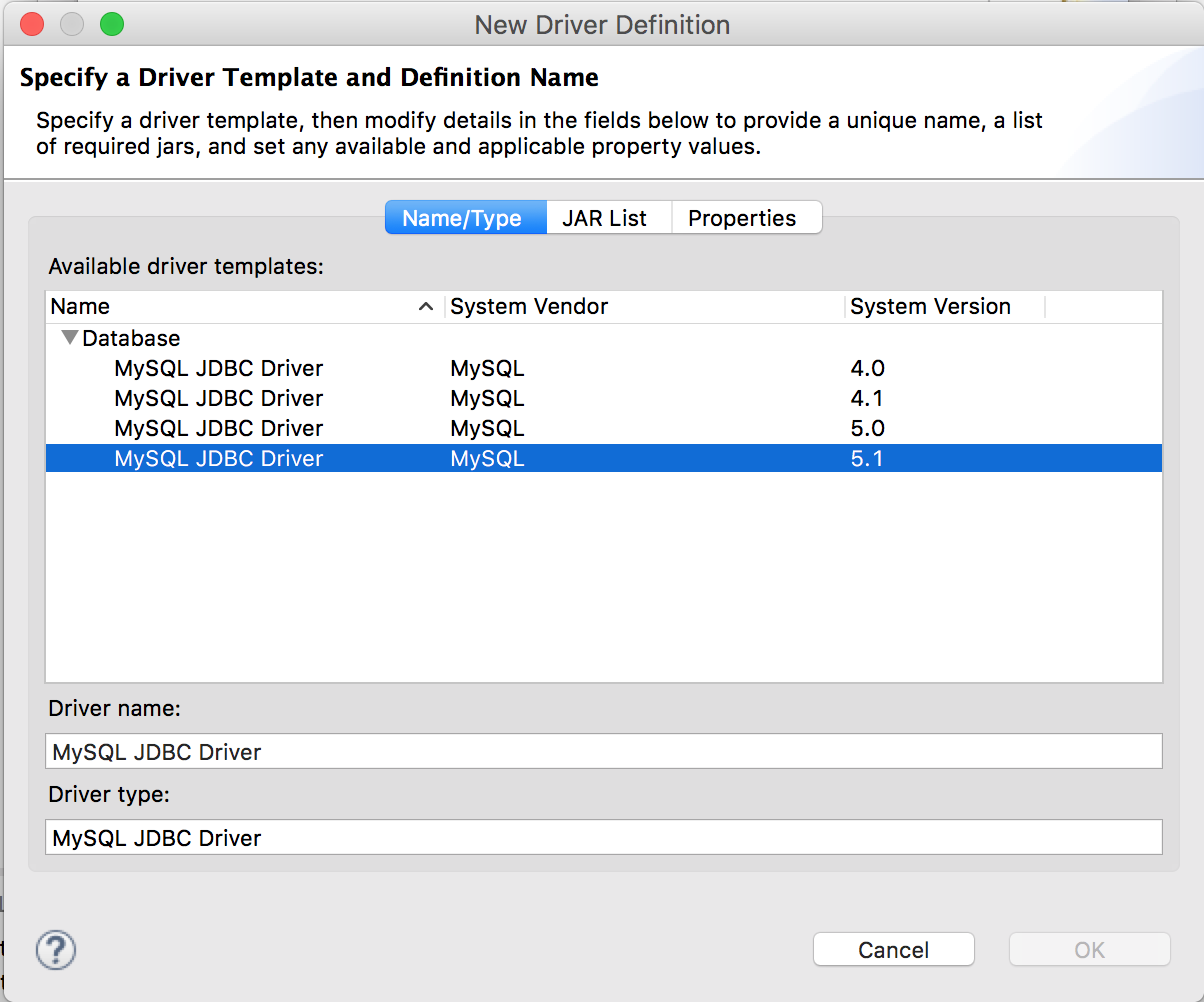 MYSQL Connector java. Type Driver. Drivers_dir. MYSQL connect mobile.