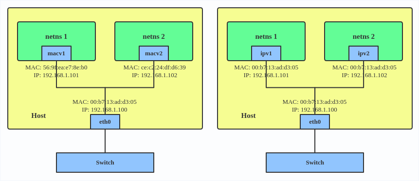 Linux network interfaces. Macvlan. Linux API. Nomad ipvlan. Linux interface Bridge.