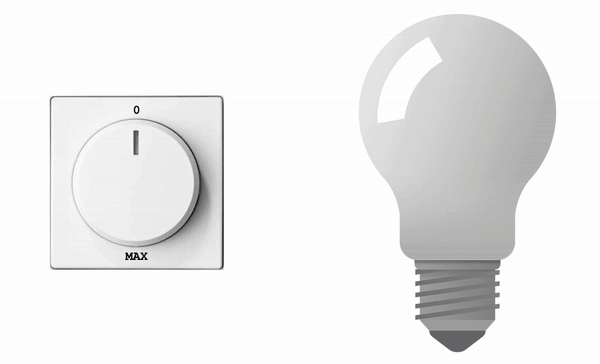 Camel K is comparable to a dimmer switch that controls light intensity.