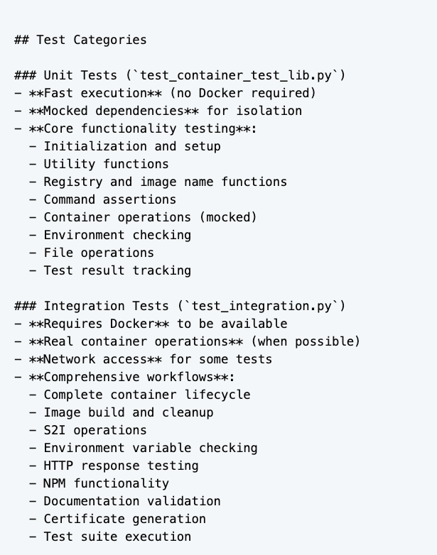 Test suite - summarization