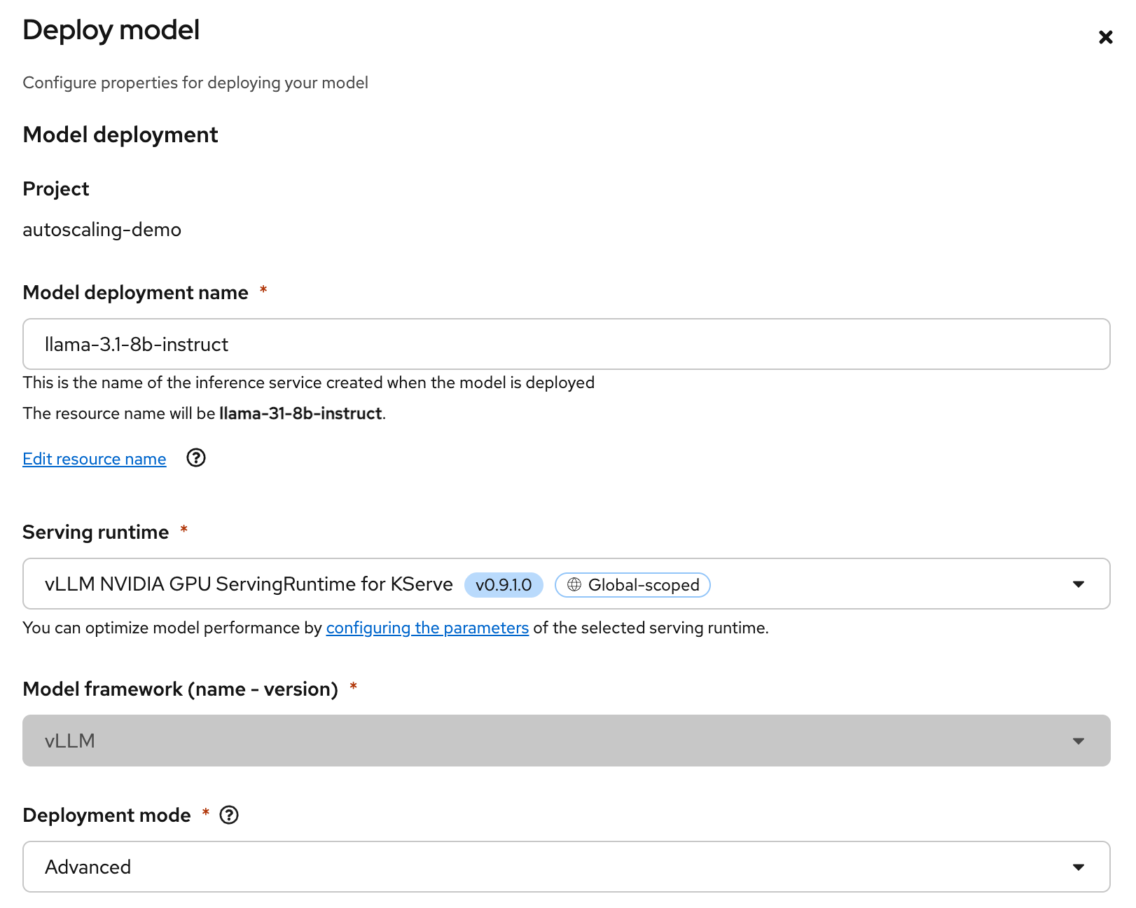 Create model server