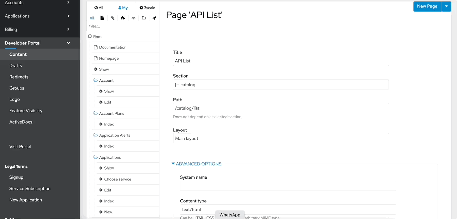 Creating an API Details Page