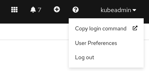 Shows the button to click to retrieve the bearer token and API server address