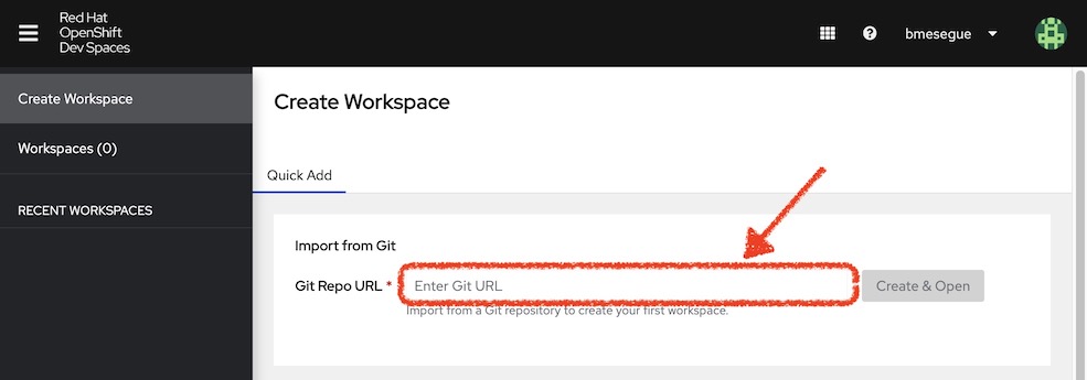 Git repository URL configuration