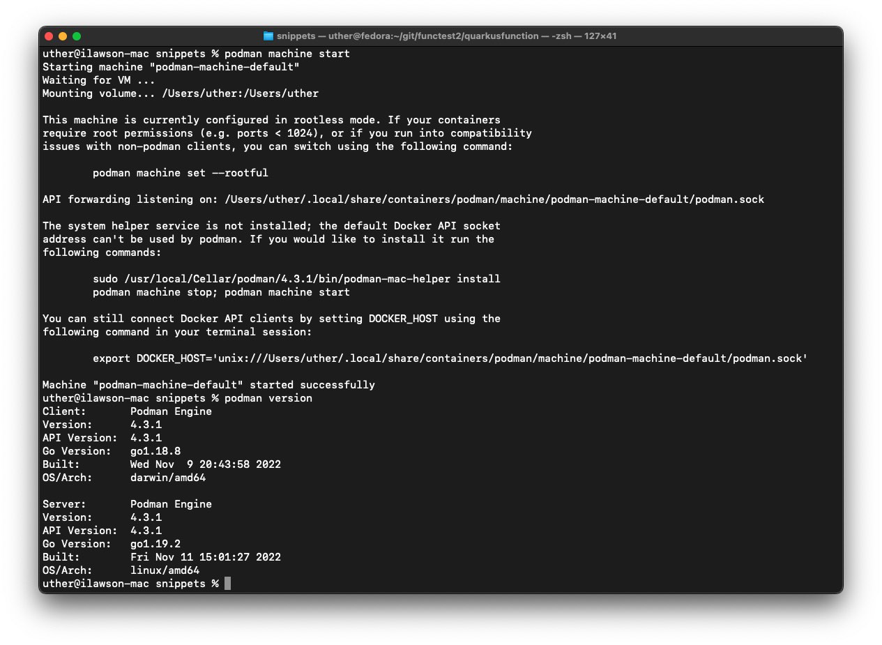 The Podman version in the command-line interface.