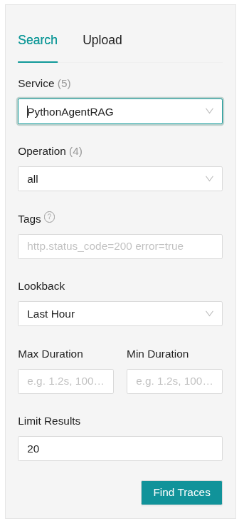 Picture of Jaeger search page
