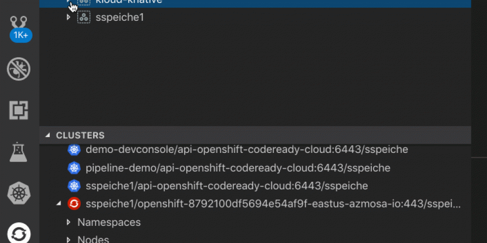 VS Code Plugin for OpenShift