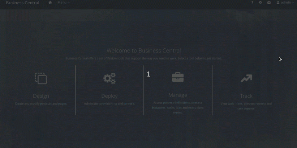 Animation showing how to add an archetype to Business Central