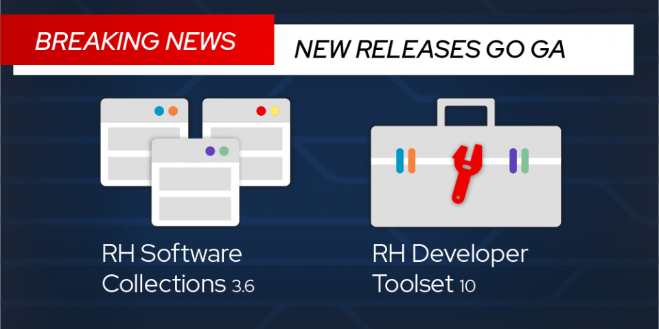 Breaking News: New releases go GA: RH Software Collections 3.6 and RH Developer Toolset 10