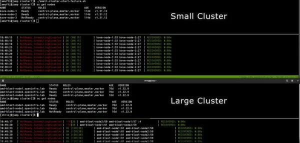 Unplanned outage run.