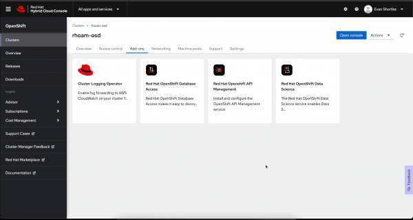 Select Red Hat OpenShift API Management add-on