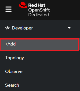 Select +Add to display the available options.