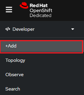 Select +Add to display the available options.