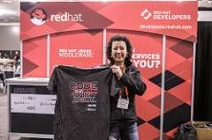 A Red Hat Developers Conference Booth