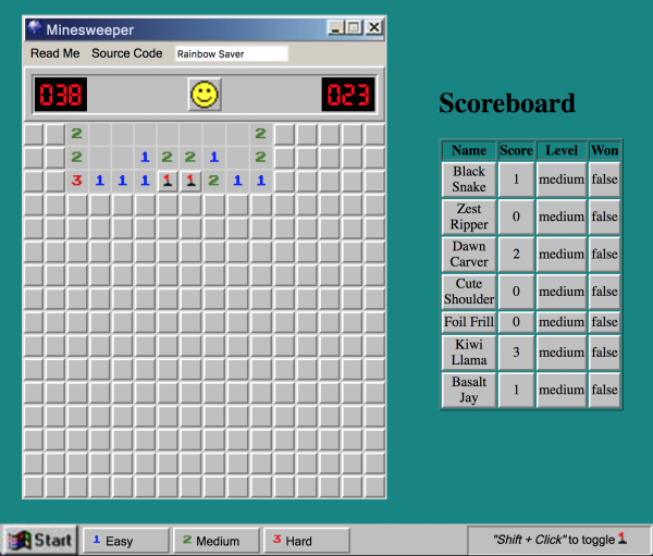 MicroSweeper screenshot