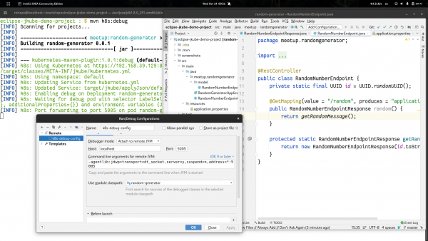 Configuring your IDE to debug application inside Kubernetes