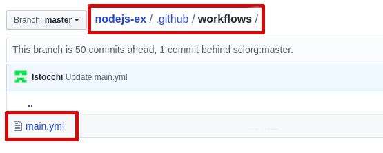new workflow in the GitHub Actions tab