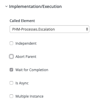 Creating the Escalation subprocess.