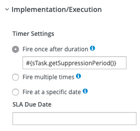 Defining the suppression timer