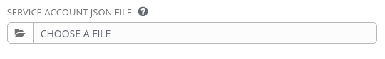 A screenshot of the dialog to select and upload a JSON file.