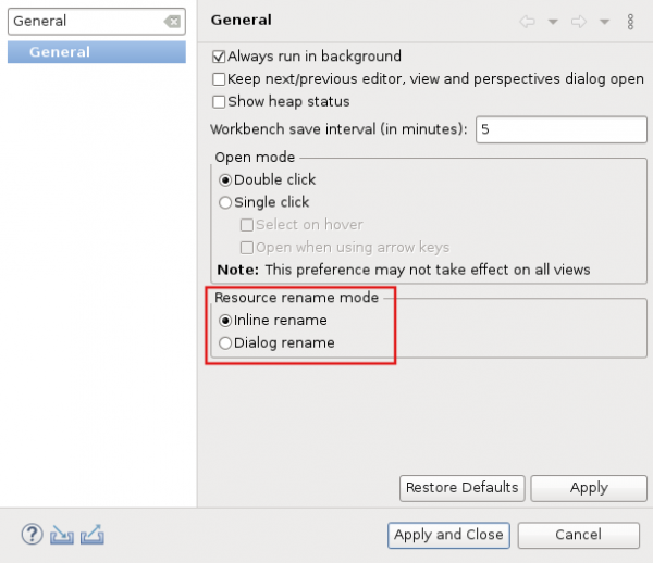 Image of two renaming options: Inline or Dialog-driven