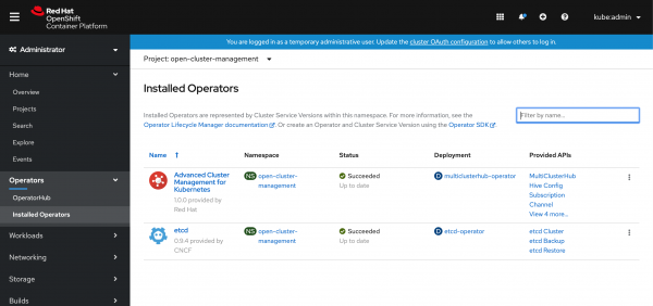 ACM Operator installation