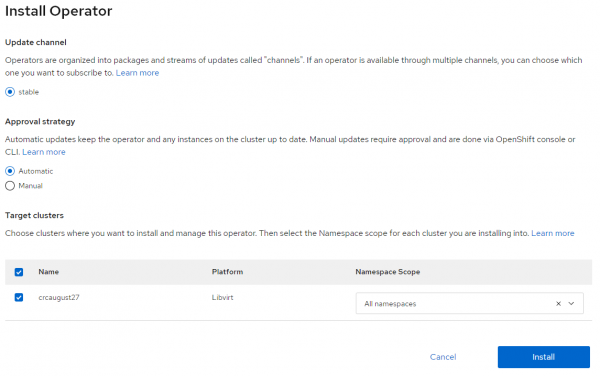 couchbase-install-options The web page with Couchbase installation options.
