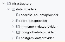 Clean Architecture - Dataproviders list