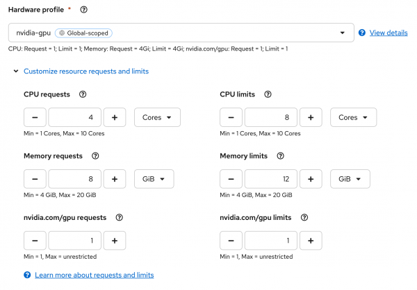 Model server resources