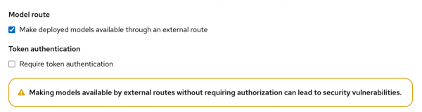 Model server route