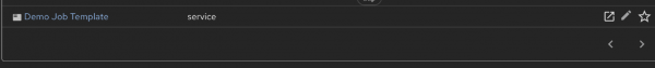 A dedicated list view in Developer Hub labeled "Ansible Job Templates."