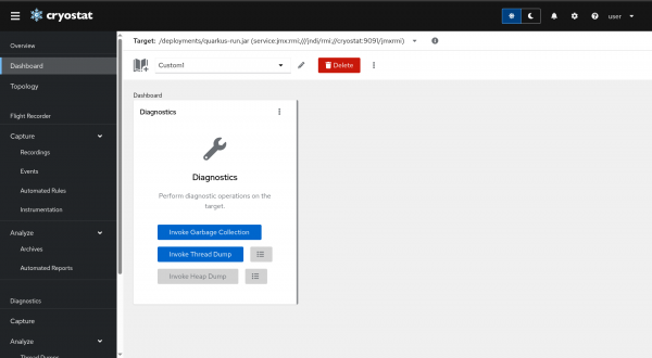 Cryostat Diagnostics Dashboard Card