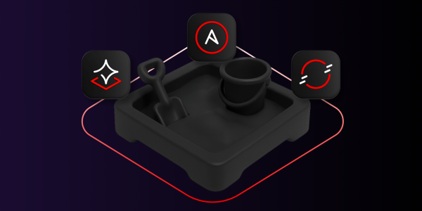 The Ansible, OpenShift and AI icons connected by a line