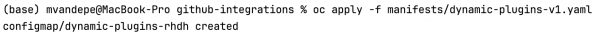 Dynamic plugins configuration output